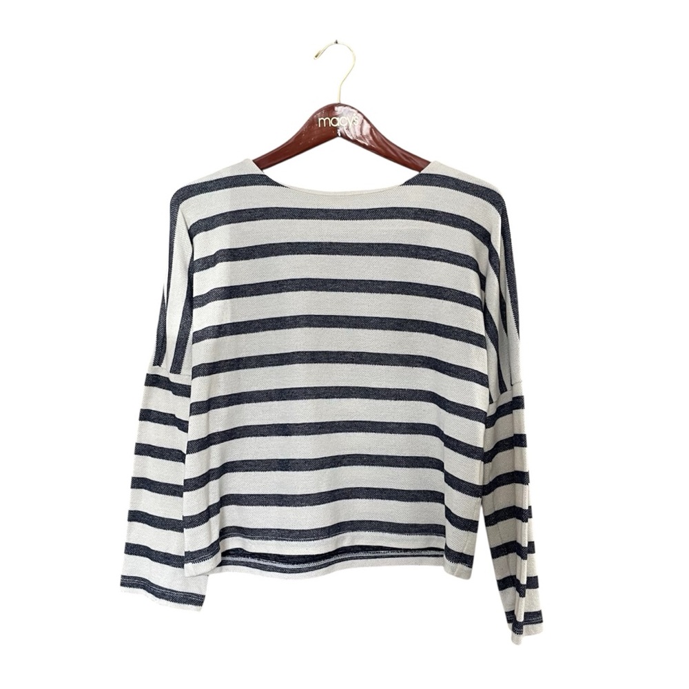 Banana Republic Women’s Long Sleeve Top | Navy Blue & White Striped | Size XS |